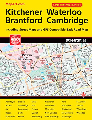 Stock image for Kitchener & Waterloo ON, Street Atlas for sale by GF Books, Inc.