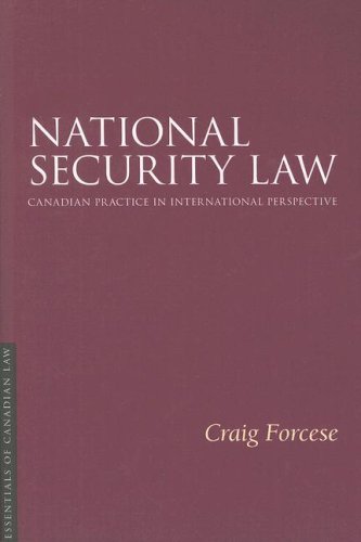 Beispielbild fr National Security Law: Canadian Practice in International Perspective zum Verkauf von ThriftBooks-Atlanta