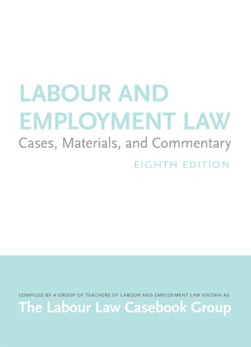 Beispielbild fr Labour and Employment Law zum Verkauf von GF Books, Inc.