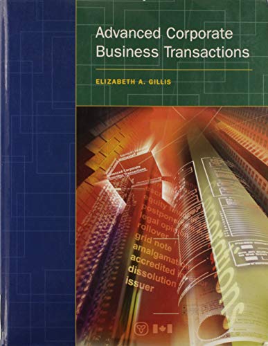 Stock image for Advanced Corporate Business Transactions for sale by Better World Books