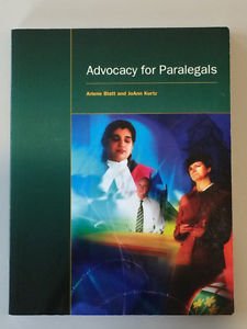 Stock image for Advocacy for Paralegals for sale by Better World Books