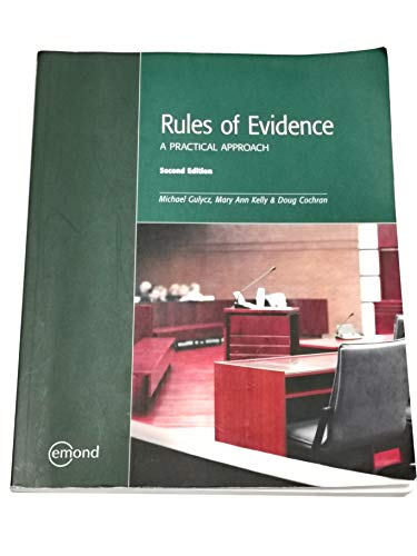 Stock image for RULES OF EVIDENCE: A PRACTICAL APPROACH, 2ND EDITION for sale by Blue Vase Books