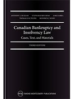 Stock image for Canadian Bankruptcy and Insolvency Law : Cases, Text and Materials for sale by Better World Books