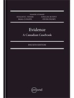Stock image for EVIDENCE: A CANADIAN CASEBOOK, 4TH EDITION for sale by Better World Books: West