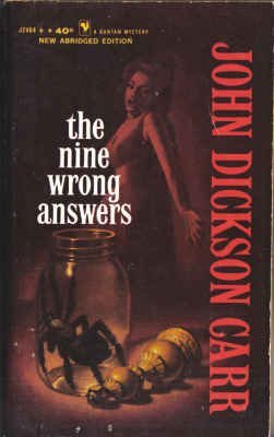 Stock image for The Nine Wrong Answers (Bantam Mystery, J2464) for sale by HPB Inc.