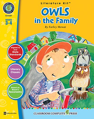 9781553193319: Owls in the Family - Novel Study Guide Gr. 3-4 - Classroom Complete Press