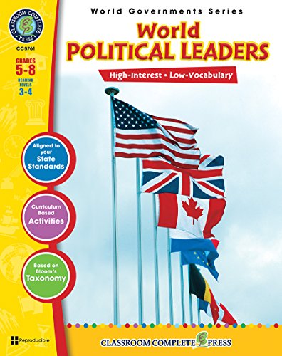 9781553193524: World Political Leaders Gr. 5-8 (World Governments) - Classroom Complete Press