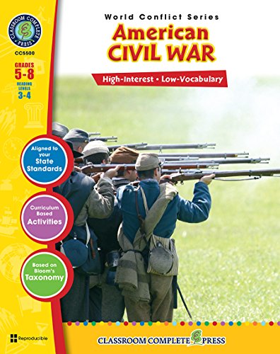9781553193555: American Civil War Gr. 5-8 (World Conflict) - Classroom Complete Press