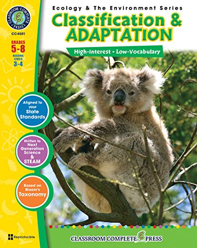 Stock image for Classification & Adaptation Gr. 5-8 (Ecology & the Environment) - Classroom Complete Press for sale by BooksRun