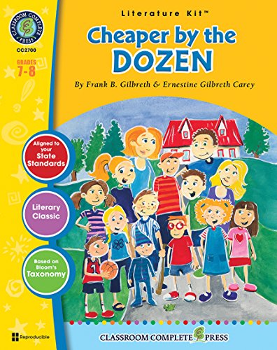 Stock image for Cheaper by the Dozen - Novel Study Guide Gr. 7-8 - Classroom Complete Press for sale by Books Unplugged