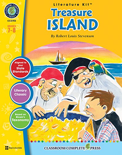9781553193852: A Literature Kit for Treasure Island, Grades 7-8 [With 3 Overhead Transparencies]