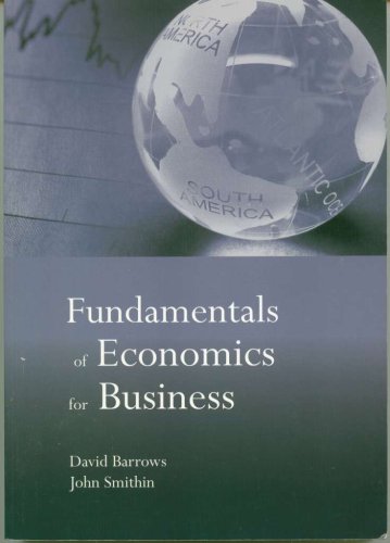 Imagen de archivo de Fundamentals of Economics for Business a la venta por ThriftBooks-Dallas