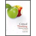 Stock image for Critical Thinking for Business Students for sale by Better World Books