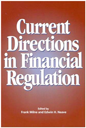 Stock image for Current Directions in Financial Regulation (Volume 101) (Queen*s Policy Studies Series) for sale by dsmbooks