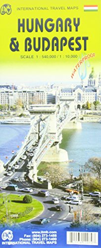 

Hungary & Budapest Travel Reference Map 1:540,000/10,000