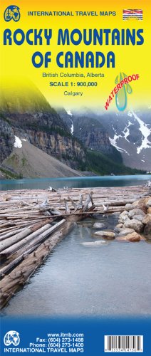 Beispielbild fr International Travel Map ITM Rocky Mountains of Canada zum Verkauf von medimops