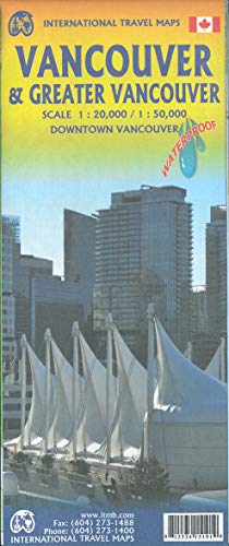 Stock image for Vancouver & Greater Vancouver itm r/v (r) wp scale: 1/20-1/50: Downtown Vancouver 1 : 13 000, Index of Streets, Index of Points of Interests for sale by WorldofBooks