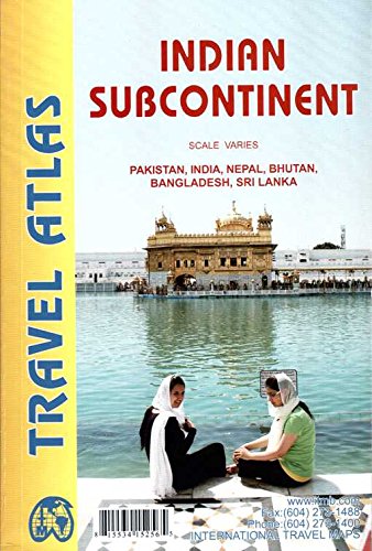 Imagen de archivo de Indian Subcontinent Travel Atlas - scale varies 2014 a la venta por Books Unplugged