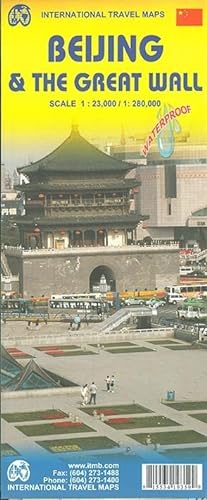 Imagen de archivo de 1. Beijing & The Great Wall Travel Reference Map 1:23k/280,000 a la venta por HPB-Diamond