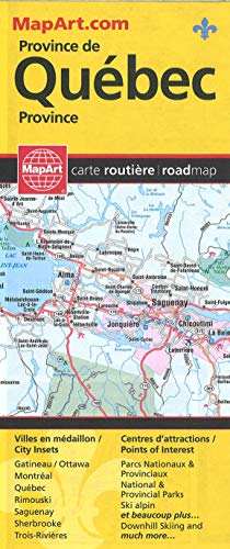 Stock image for Quebec Province Road Map (English and French Edition) for sale by Books Unplugged