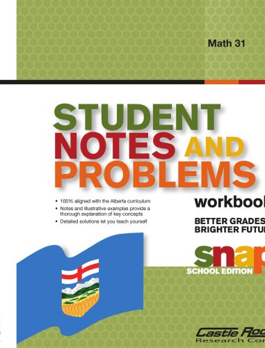 9781553714941: Student Notes and Problems Math 31