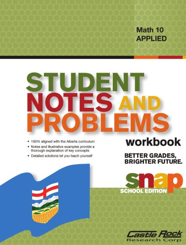 Beispielbild fr Student Notes and Problems Math 10 Applied zum Verkauf von ThriftBooks-Dallas