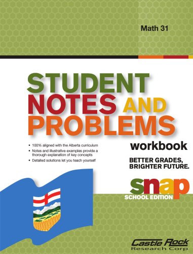 Imagen de archivo de Student Notes and Problems Solution Manual Math 31 a la venta por ThriftBooks-Dallas