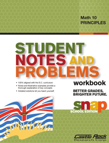 Stock image for Student Notes and Problems Principles of Math 10 for sale by Irish Booksellers