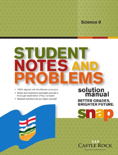 9781553717690: Note e problemi dello studente Scienza 9 Manuale della soluzione