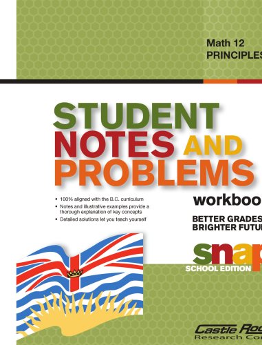 Stock image for Student Notes and Problems Principles of Math 12 for sale by Revaluation Books