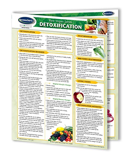 Stock image for Detoxification: 4 Page Bi-Fold Laminated Reference Cards - Learn Tips, Tricks & Vegan & Vegetarian Recipes For Body Detox (Permacharts: Raw Foods Vegetarianism) for sale by BooksRun