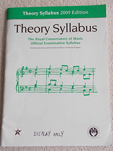 Stock image for Theory Syllabus: 2009 Edition for sale by HPB Inc.