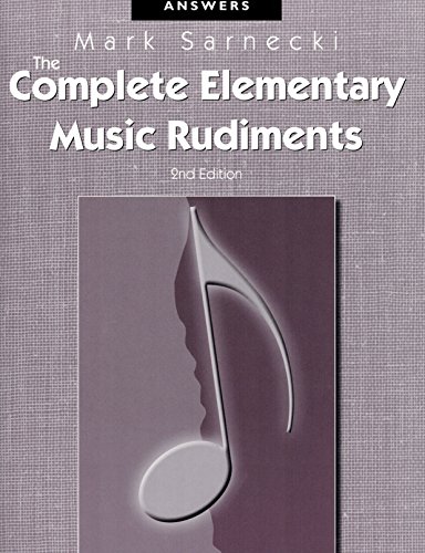 Beispielbild fr TSCRA - The Complete Elementary Music Rudiments, 2nd Edition : Answer Book zum Verkauf von BooksRun