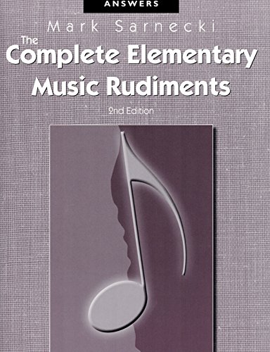 9781554402786: The Complete Elementary Music Rudiments, 2nd Edition: Answer Book