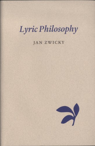 Lyric Philosophy (9781554470884) by Zwicky, Jan