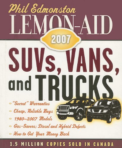 Imagen de archivo de Lemon-Aid: SUVs, Vans, and Trucks a la venta por Better World Books