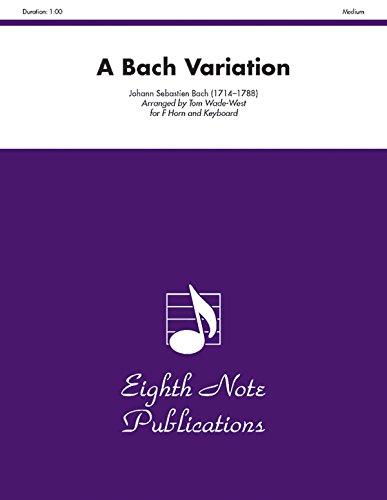 Stock image for Bach Variation for French Horn : Part(s) for sale by GreatBookPrices