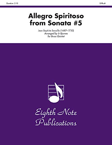 Stock image for Allegro Spiritoso (from Sonata #5): Tuba Feature (Score & Parts) (Eighth Note Publications) for sale by Magers and Quinn Booksellers