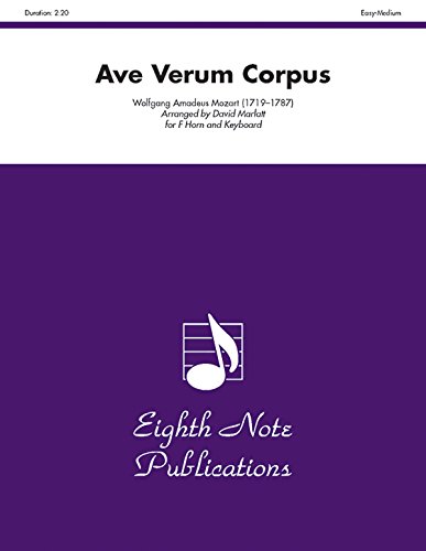 Ave Verum Corpus: Part(s) (Eighth Note Publications) (9781554720781) by [???]