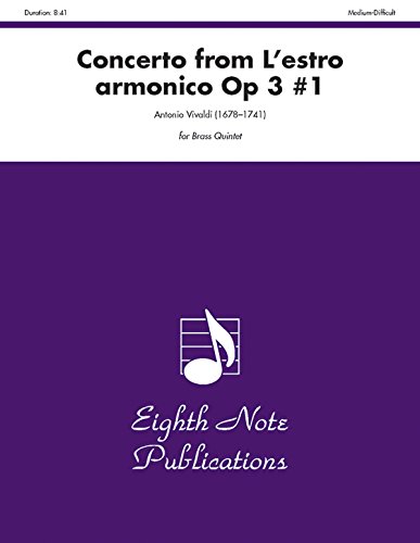 Beispielbild fr Concerto (from Lestro Armonico, Op 3 #1) (Score & Parts) (Eighth Note Publications) zum Verkauf von Magers and Quinn Booksellers