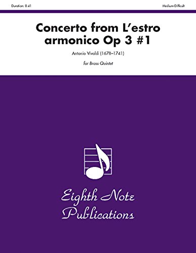9781554722204: Concerto: From Lestro Armonico Op 3 #1 (Eighth Note Publications)