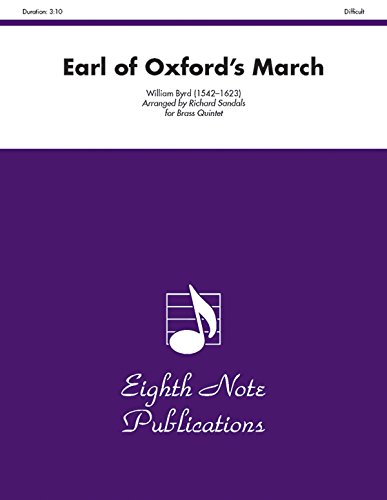 9781554722945: Earl Of Oxfords March: Score & Parts (Eighth Note Publications)