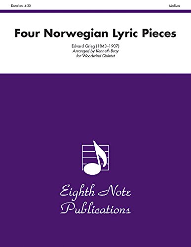 Imagen de archivo de Four Norwegian Lyric Pieces: Score & Parts (Eighth Note Publications) a la venta por Magers and Quinn Booksellers