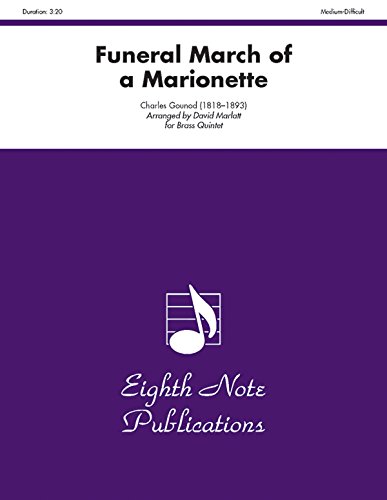 Beispielbild fr Funeral March of a Marionette For Brass Quintet: Score & Parts zum Verkauf von Magers and Quinn Booksellers