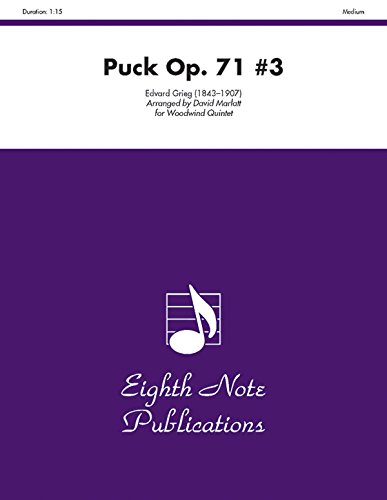 Stock image for Puck, Op. 71 #3: Score & Parts (Eighth Note Publications) for sale by Magers and Quinn Booksellers