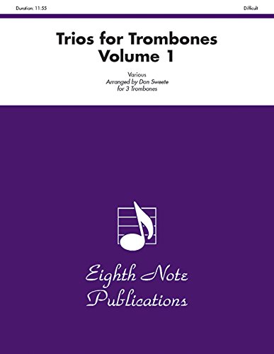 9781554730759: Trios for Trombones, Vol 1: Score & Parts (Eighth Note Publications)