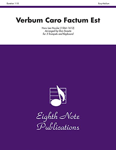 Stock image for Verbum Caro Factum Est: Score & Parts for sale by Kennys Bookshop and Art Galleries Ltd.