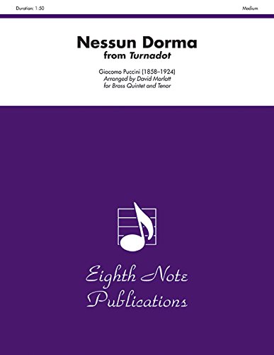 Stock image for Nessun Dorma (from Turnadot): Score & Parts (Eighth Note Publications) for sale by Magers and Quinn Booksellers