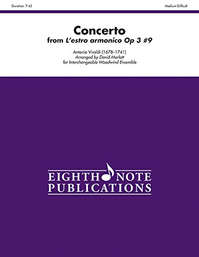 Concerto (from L'estro armonico Op. 3, No. 9): Score & Parts (Eighth Note Publications) (9781554735594) by [???]