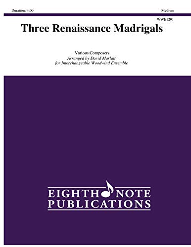 Three Renaissance Madrigals: Score & Parts (Eighth Note Publications) (9781554738458) by [???]